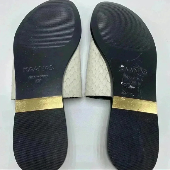 Kaanas Anthropologie leather slip on sandal size 6 - Picture 7 of 7